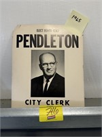 HOMER PENDLETON POLITICAL ADVERTISING