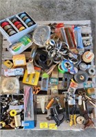 HOSE CLAMPS, ELECTRICAL TAPE, PULLEYS, WIRE