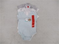 6-Pk Rococo Babies 9M Short Sleeve Bodysuit,
