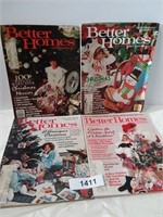 Better Homes Gardens Christmas Magazines 1970s
