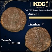 340 AD Rome, Constantius II Ancient Grades F
