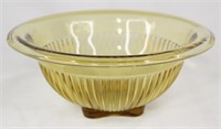 Amber Ribbed Mixing Bowl