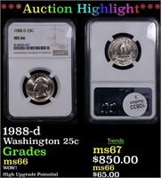 ***Auction Highlight*** NGC 1988-d Washington Quar