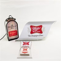 (3) Miller High Life Signs and Calendar