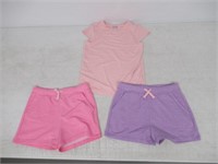 3-Pc 32 Degrees Girl's 6 Set, T-shirt and Short,