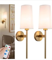 ($205) Battery Operated Wall Sconce Set of 2