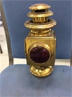 Hibernia brass engine lamp