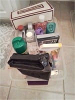 1 box of misc bathroom supplies.