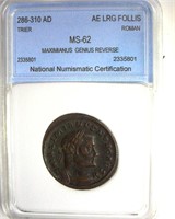 286-310 AD Maximianus Genius Reverse NNC MS62?