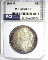 1880-O Morgan MS64 PL LISTS $3600