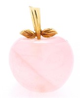 14kt Yellow Gold Apple Pendant