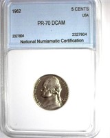 1962 Nickel NNC PR70 DCAM