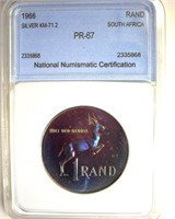 1966 Rand NNC PR67 S. Africa Silver