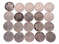 Lot 20 Coins - 1904 HAITI 5 Centimes National Arms
