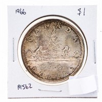 1956 Canada Silver Dollar MS62