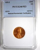 1976-S Cent PR70 DCAM RD LISTS FOR $10000