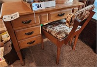 Sewing Machine Desk (no Machine), Chair