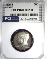 1976-S Silver Kennedy PR70 DCAM LISTS $300