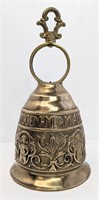Vintage Solid Brass Embossed Church Bell