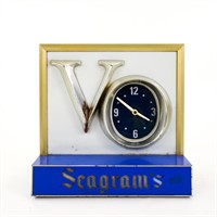 Vintage Seagram's VO Advertising Clock