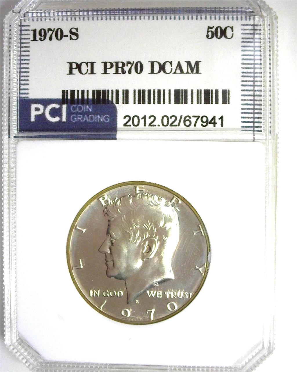 1970-S Kennedy PR70 DCAM LISTS $425 IN 69DC