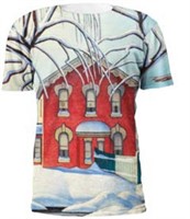 Lawren Harris Artists T- Shirt -"Red House in Win