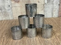 Set of 6 Metal cups