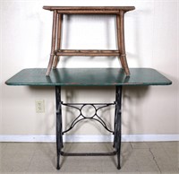 Cast Iron Sewing Machine Base & Top + Small Stand