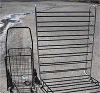 Metal Shoe Rack + Grocery Cart