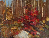 Tom Thomson (1877-1917) "The Red Maple " 8x10 On