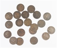 (20) INDIAN HEAD CENTS