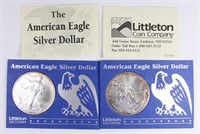 (2) 1997 AMERICAN SILVER EAGLES