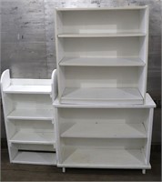 (3) Painted Bookshelves