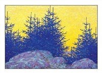 Lawren Harris (1885-1970) - 'Blue Spruce ' Litho.