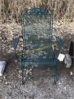 D1. Wrought iron rocker chair