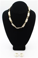 CORO NECKLACE AND EARRING SET