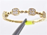 .15 Ct Diamond Stackable Ring 14 Kt