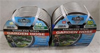 (2) 50' Rolls Stainless Steel Garden Hose