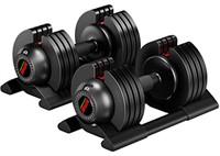 1 pc - ALTLER 52LB pair Dumbbell Set with Tray