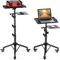 AMADA HOMEFURNISHING Projector Stand with Wheels,