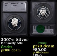 Proof 2007-s Silver Kennedy Half Dollar 50c Graded