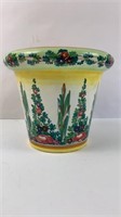 Italian ceramic planter pot 7.5"