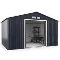 11.2 ft. W x 6.9 ft. D Metal Shed