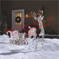 Noma LED reindeer & sleigh yard deco