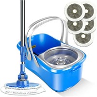 One Size  Mastertop Home Spin Mop & Bucket Set wit
