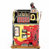 Mills Coin Op Gooseneck  Lion Head Slot Machine