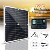 100W MDHAND Solar Panel Kit  12V Battery Charger f