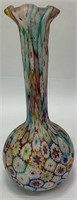 Millefiori Art Glass Vase