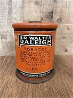 Vintage Sir Walter Raleigh Tobacco  Tin