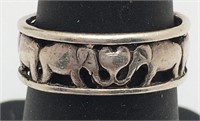 Sterling Silver Elephant Ring